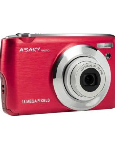 Photo Shuttle S-8 Rossa: Fotocamera digitale compatta Asaky Slim